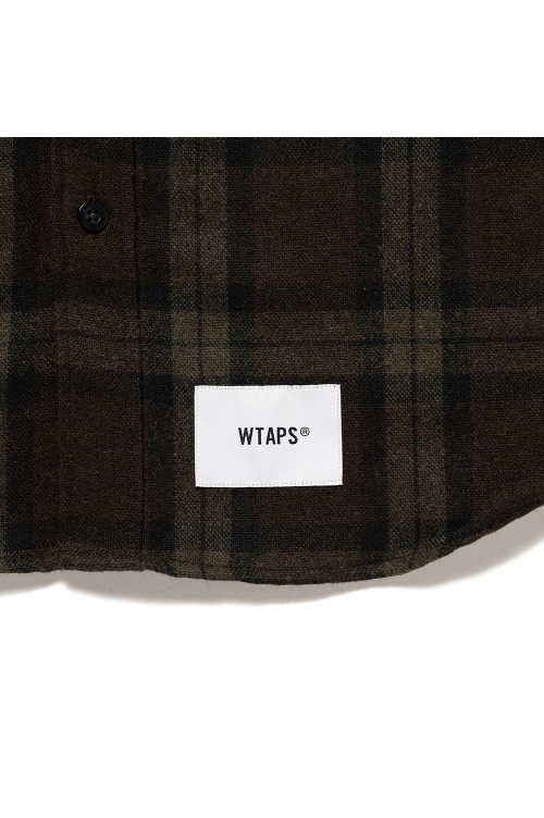 TXT 01 / LS / WOPL. TWEED. TEXTILE. OF / OLIVE DRAB (252TQDT-SHM03