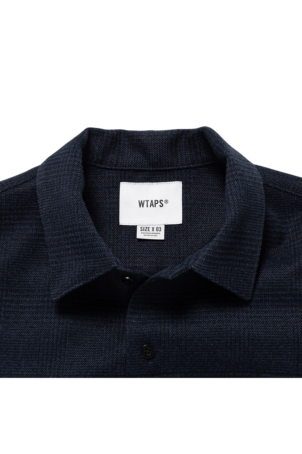CRUMB / LS / POLY. TWEED. TEXTILE / NAVY (252WVDT-SHM03