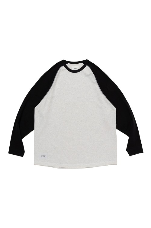 IAN / LS / COTTON / BLACK×LIGHT GRAY (252ATDT-CSM06