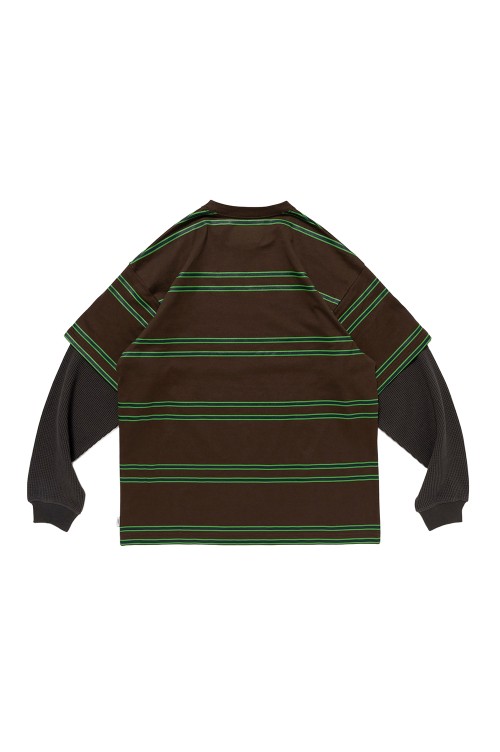 SLDR 02 / LS / COTTON / BROWN (252ATDT-CSM20) | セレクトショップ