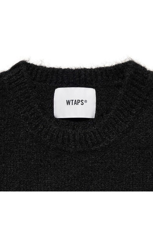 CREW NECK BVO / SWEATER / WOPL / BLACK (252MADT-KNM02) | セレクト