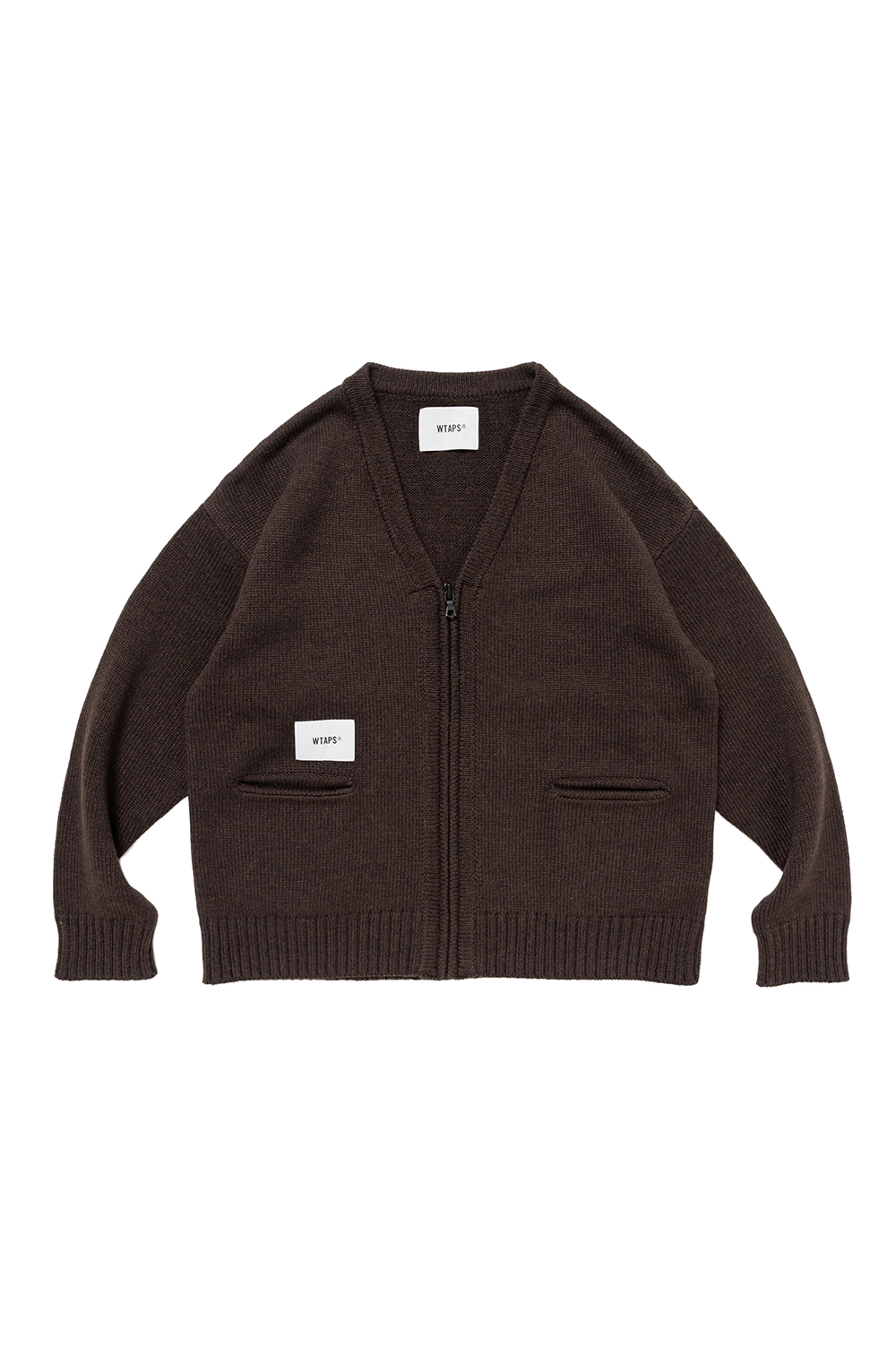 WTAPS ブラウン ニット カーディガン 3304123D0103_x1_a001.jpg