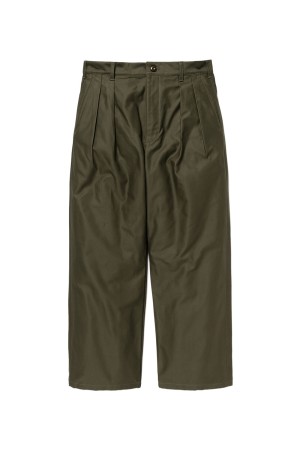 WRKT2501 / TROUSERS / COTTON. BACKSATIN / OLIVE DRAB