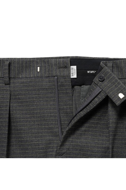 TRDT1803 / TROUSERS / PLRY. TWILL. TEXTILE / GRAY (252TQDT-PTM03
