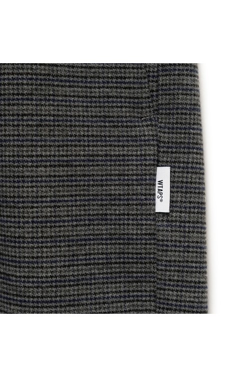 TRDT1803 / TROUSERS / PLRY. TWILL. TEXTILE / GRAY (252TQDT-PTM03