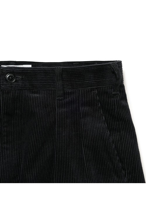 TRDT1805 / TROUSERS / COTTON. CORDUROY / BLACK (252TQDT-PTM05