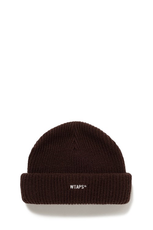 WTAPS Beanie 02 / Beanie / Acrylic 茶 SUB / BEANIE / ACRYLIC / BROWN (252MADT-HT01) | セレクトショップ