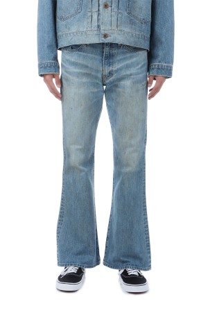 FADED MODERN DENIM PANTS FLARED CUT - FADED INDIGO (25330404)