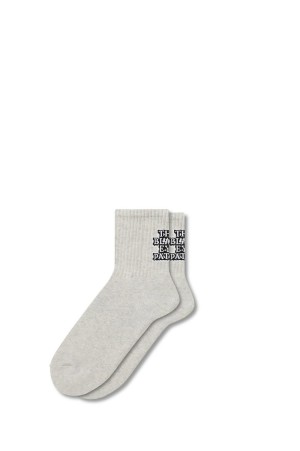 OG LABEL SOCKS - GRAY (BEPFW25AC24)