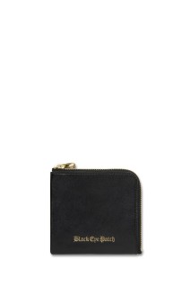OE LOGO LEATHER ZIP WALLET - BLACK (BEPFW25AC28)