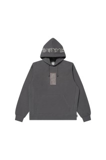 HWC LABEL HOODIE - CHARCOAL (BEPFW25CS03)
