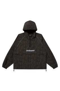 LOWERCASE LOGO PYTHON ANORAK - BLACK (BEPFW25OT02)