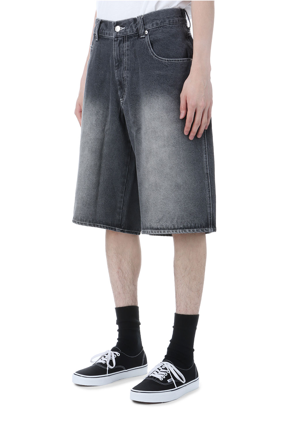 OG DRAGON BAGGY DENIM SHORTS - BLACK (BEPFW25PA05) | セレクト