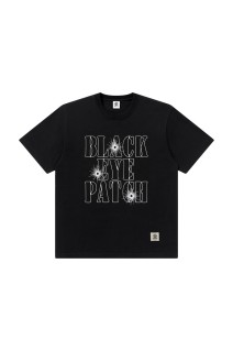 GUNSHOT STENCIL LOGO TEE - BLACK (BEPFW25TE14)