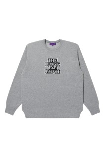 OG LABEL KNIT SWEATER - GRAY (BEPFW25TP08)