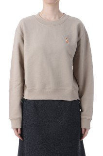 LADY FOX CROPPED SWEATSHIRT - FEATHER BEIGE (PW00318KM0341)