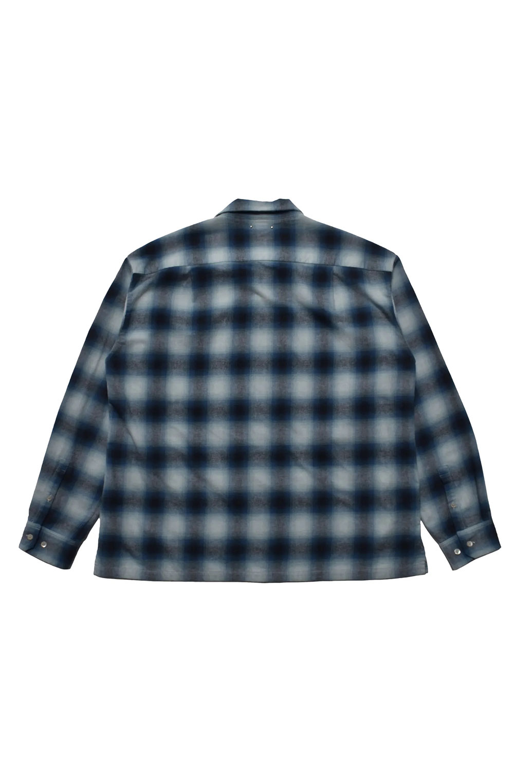 C.Flannel Ombre Open Collar SH - BPT (2509-5004) | セレクト