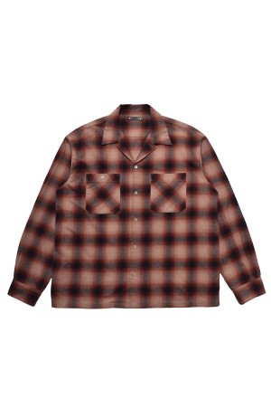 C.Flannel Ombre Open Collar SH - BRT (2509-5004)