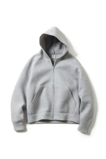 CARDBOARD KNIT ZIP PARKA - H.GRAY (GL15737)