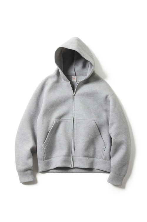 CARDBOARD KNIT ZIP PARKA - H.GRAY (GL15737) | セレクトショップ