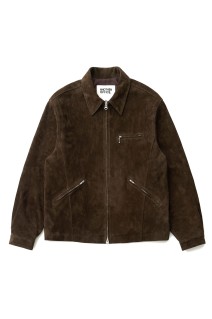 Leather Work Jacket - Dark Brown (AOEWLJ004)