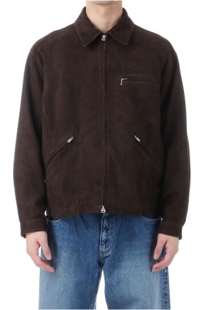Leather Work Jacket - Dark Brown (AOEWLJ004)