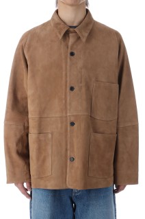 Leather Coverall Jacket - Camel (AOEWLJ003)