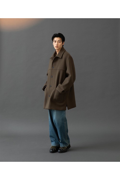 ANOTHER OFFICE （Maverick Car Coat） MUSINSA公式 | ANOTHER OFFICE Maverick Car Coat (Black)