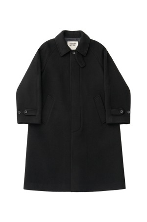 Legacy Balmacaan Coat - Black (AOEFCT003)