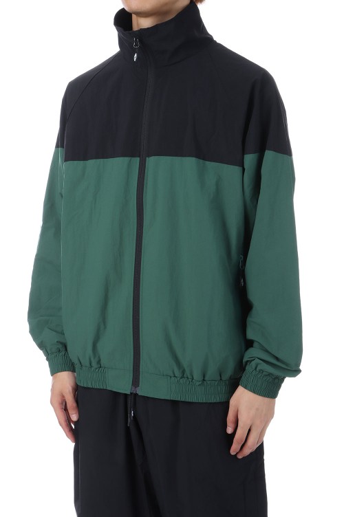 TRACK ZIP JACKET - GREEN - BLACK (CLG-JK 025-017) | セレクト