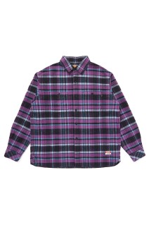 PLAID FLANNEL SHIRT - PURPLE (CLG-SH 025-010)