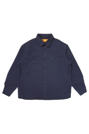 SNAKING LOGO WORK SHIRT - NAVY (CLG-SH 025-012)