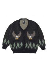 NATIVE EAGLE CARDIGAN - BLACK (CLG-KN 025-008)