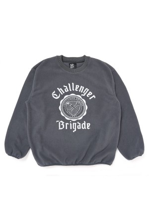 COLLEGE C/N FLEECE - CHARCOAL (CLG-SW 025-007)