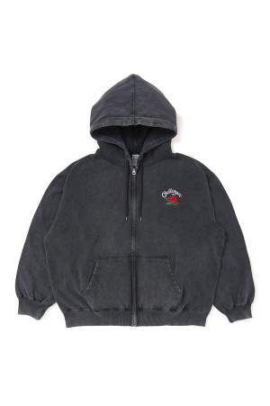 ROSE ZIP HOODIE - BLACK (CLG-SW 025-015)