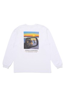 L/S SUNSET DRIVE TEE - WHITE (CLG-TS 025-030)