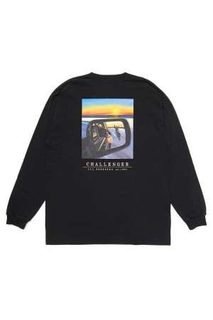 L/S SUNSET DRIVE TEE - BLACK (CLG-TS 025-030)