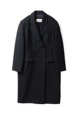 Wool 100% Chester Coat - BLACK (12520005)