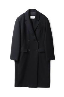 Wool 100% Chester Coat - BLACK (12520005)