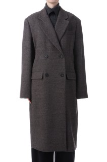 Wool 100% Chester Coat - DARK BROWN (12520005)