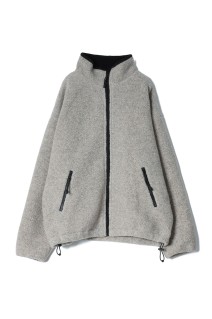 Wool Boa Zip Jacket - GRAY (12520205)
