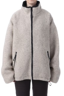 Wool Boa Zip Jacket - GRAY (12520205)