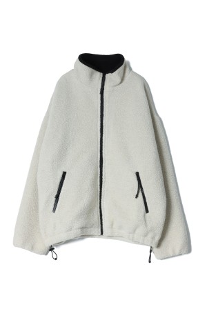 Wool Boa Zip Jacket - ECRU (12520205)