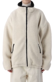 Wool Boa Zip Jacket - ECRU (12520205)