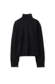 Wool Cashmere Turtle Knit - BLACK (12520537)