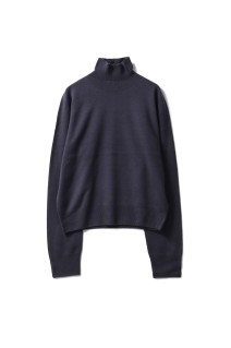 Wool Cashmere Turtle Knit - S/BLUE (12520537)