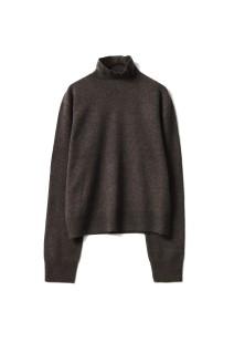 Wool Cashmere Turtle Knit - MOCHA (12520537)