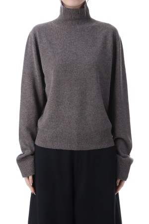 Wool Cashmere Turtle Knit - MOCHA (12520537)