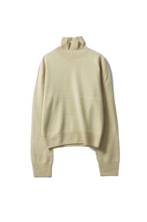 Wool Cashmere Turtle Knit - SAND (12520537)