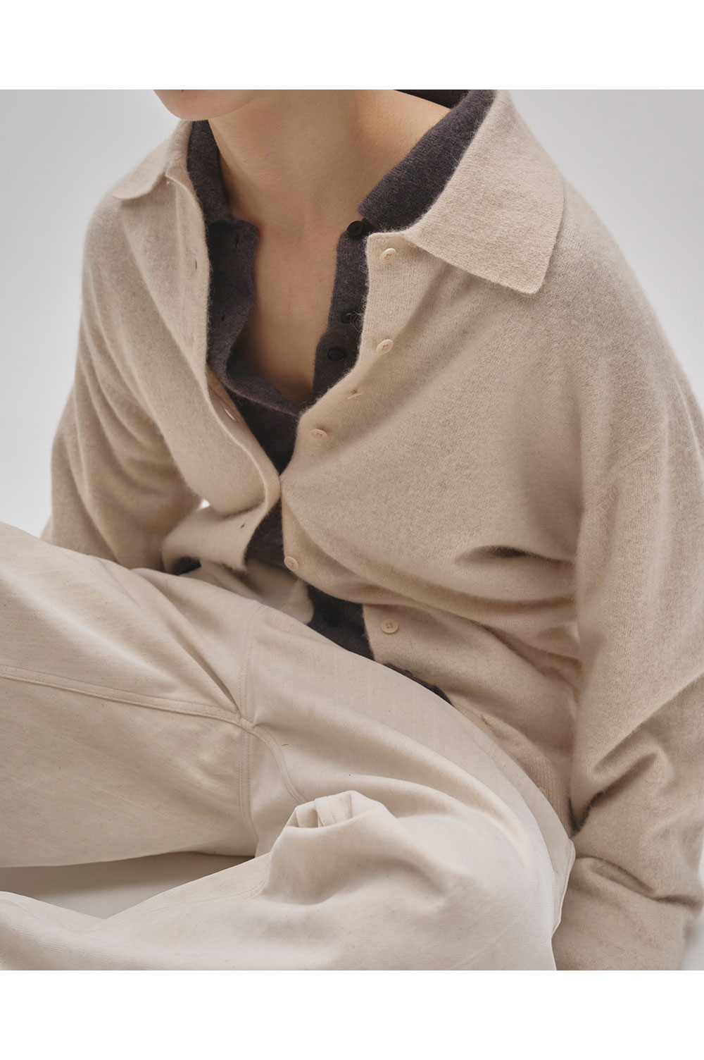 Raccoon Knit Cardigan - BABY PINK (12520522) | セレクトショップ